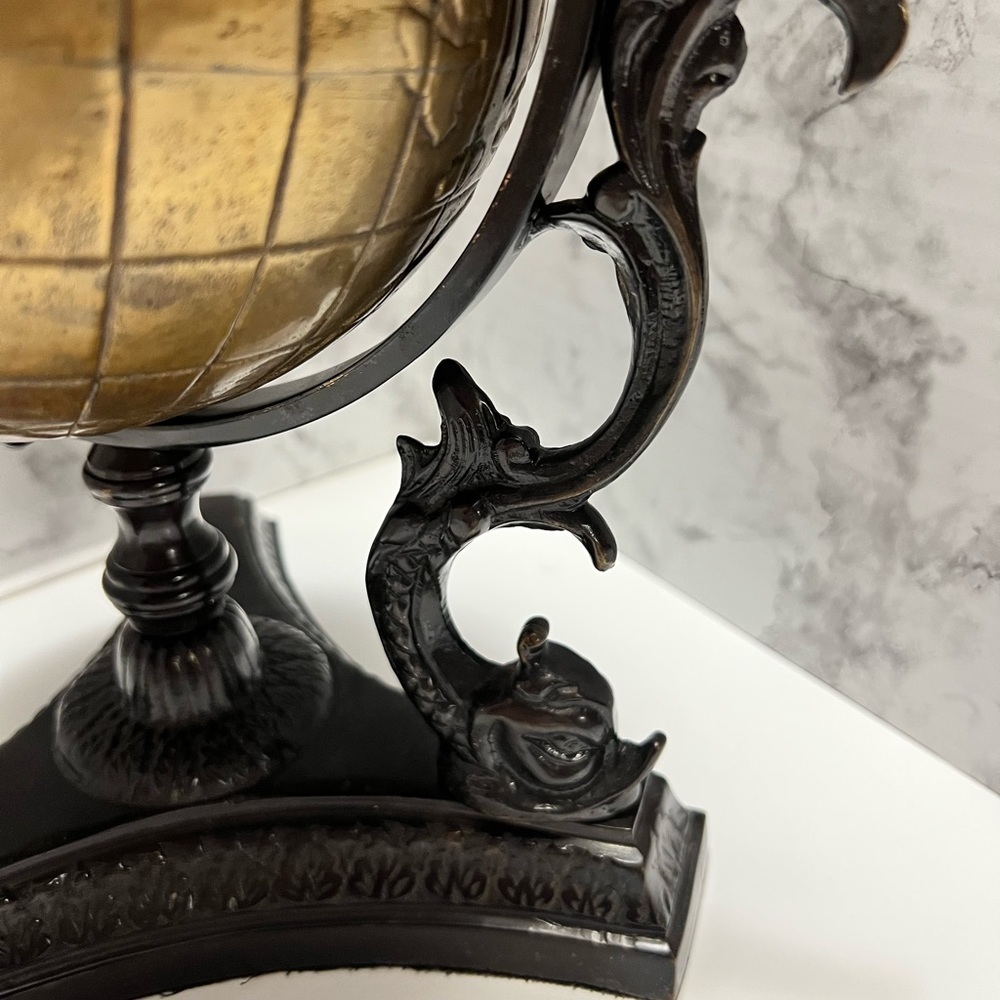 Brass desk globe